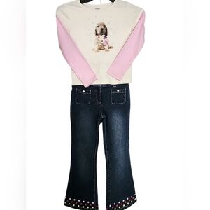Gymboree Pink and Blue Kids Jeans Set